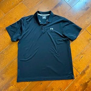 Mens black under armour polo - XXL